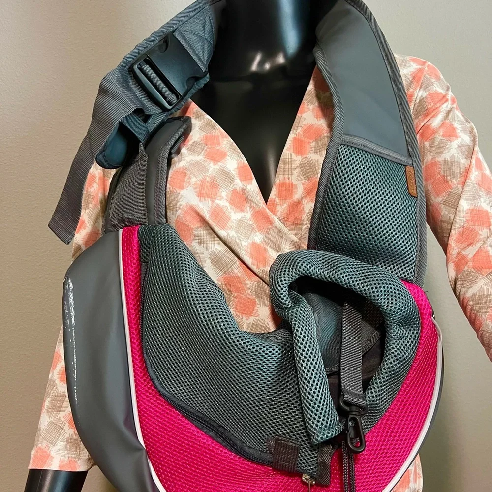 YUDODO Pet Dog Sling Carrier Breathable Mesh Travel Safe Sling Bag Carrier